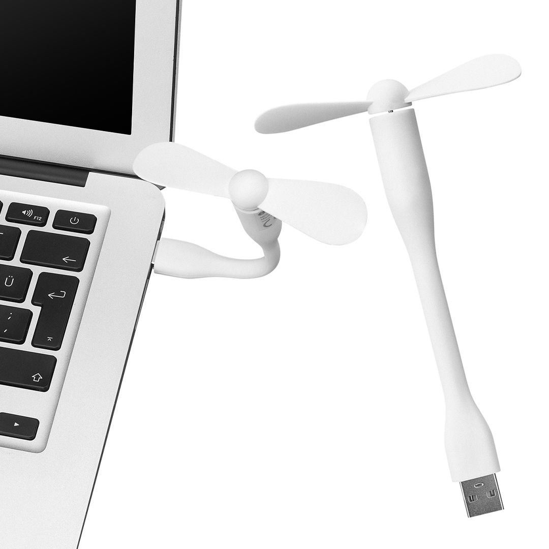 TAŞINABİLİR ESNEK BEYAZ USB MİNİ FAN