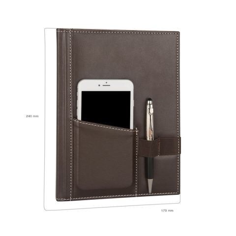 2K DEFTER TELEFON KILIFLI 17*24 ÇİZGİLİ KAHVE 5464