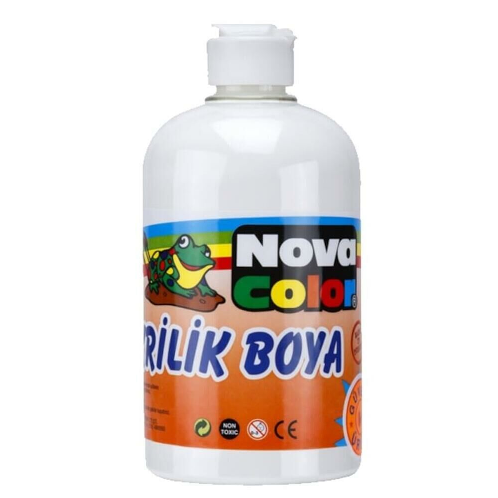 NOVA COLOR AKRİLİK BOYA 500 GR.BEYAZ NC-385