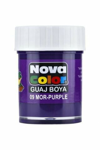 NOVA COLOR GUAJ BOYA 12 Lİ ŞİŞE MOR