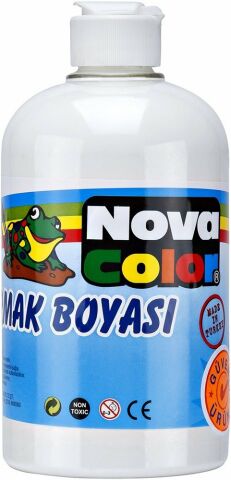 NOVA COLOR PARMAK BOYA 500 GR.BEYAZ NC-374