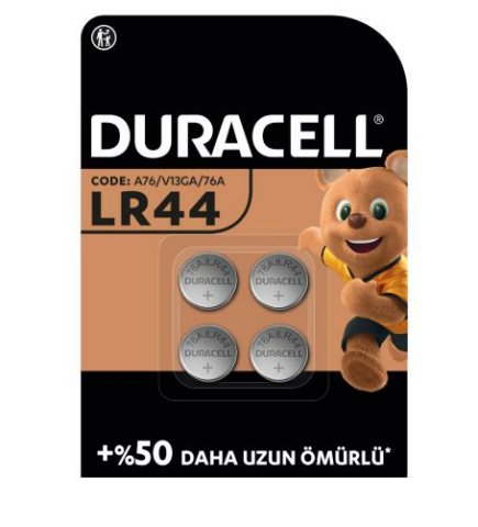 DURACELL DÜĞME PİL LR44 4 LÜ 1.5 V