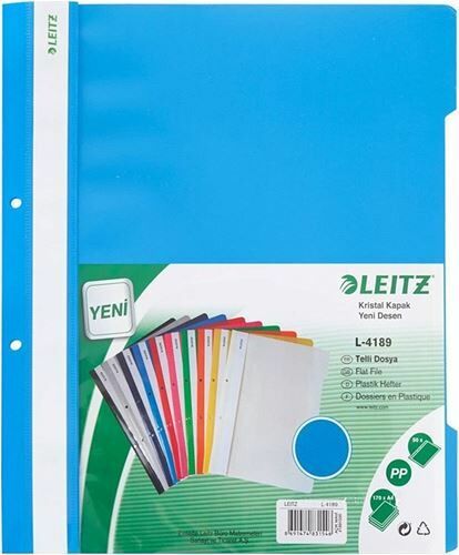 LEITZ PLASTİK TELLİ DOSYA 50 Lİ AÇIK MAVİ 41891030