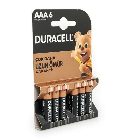 DURACELL PLUS İNCE PİL AAA 6 LI