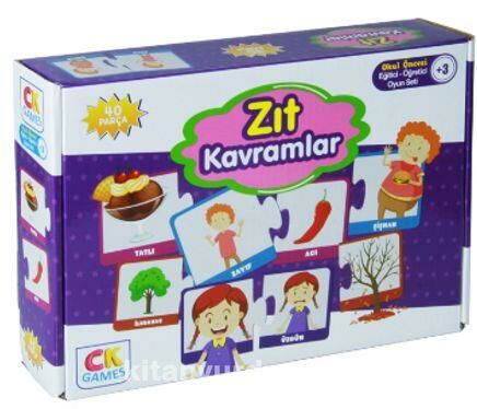 EMA EĞİTİCİ OYUN SETİ ZIT KAVRAMLAR PUZZLE 40 PARÇ