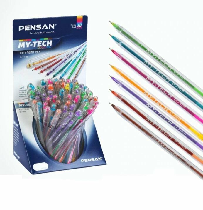 PENSAN MYTECH TÜKENMEZ KALEM 0.7 RENKLİ 60 LI