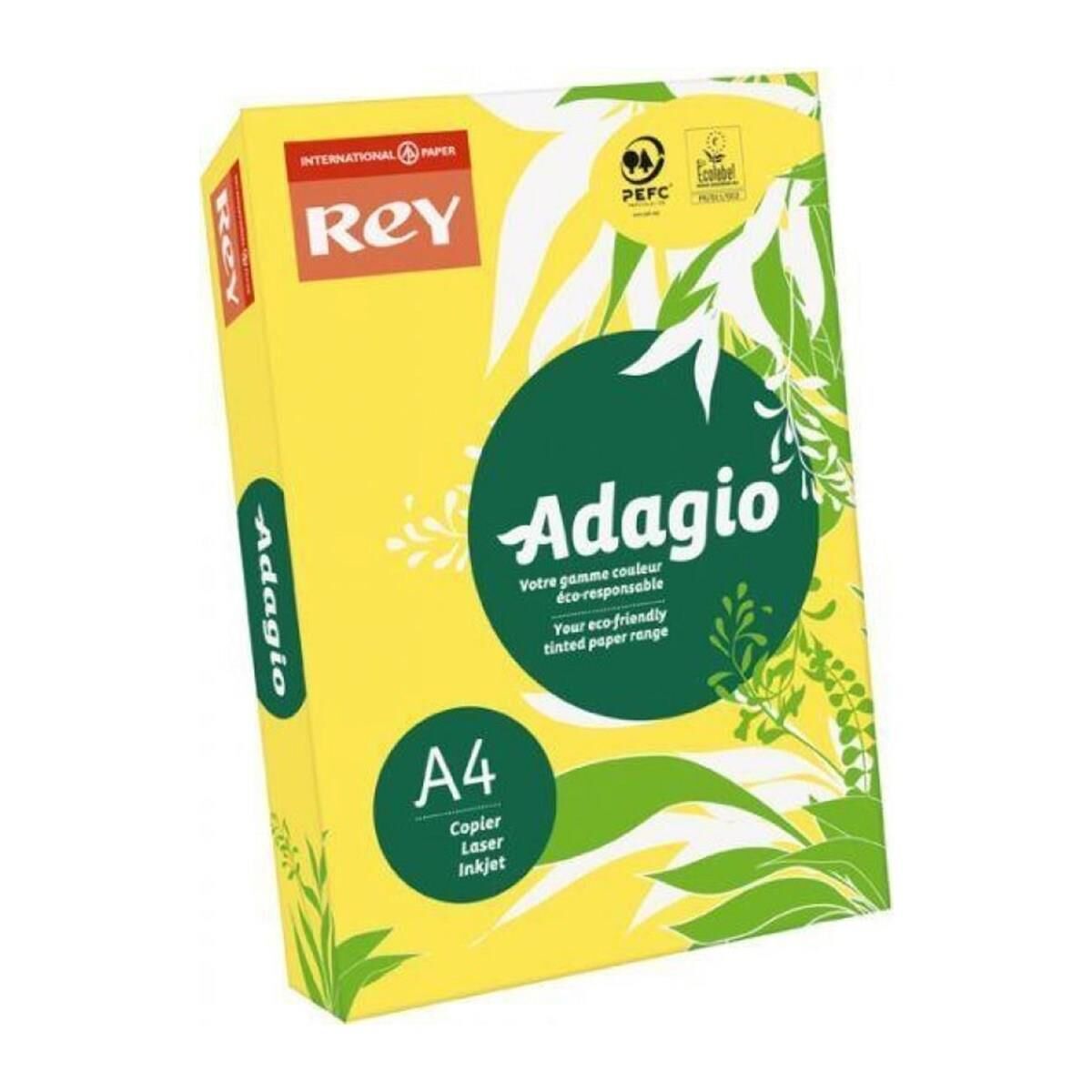 REY ADAGIO RENKLİ FOT.KAĞ.A-4 80 GR.Lİ.SARI 500 LÜ