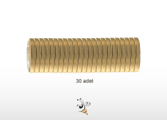 Kavanoz Kapağı 82 mm - Gold 30'lu Paket