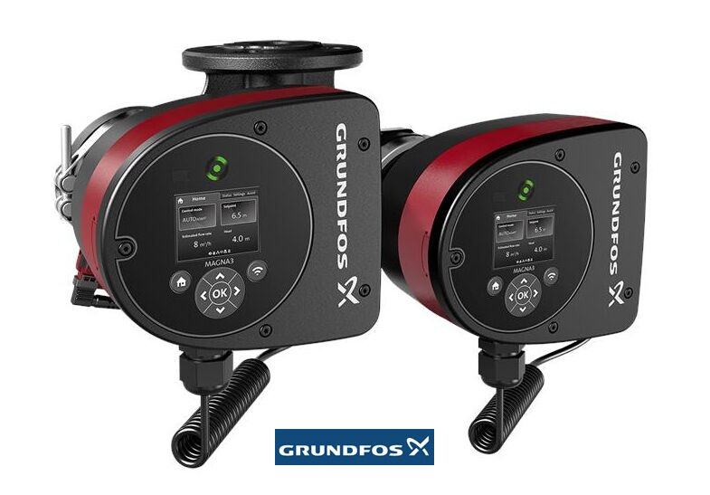 Grundfos MAGNA3 D 40-40 F 220mm DN40 PN6/10 Döküm Gövdeli Flanşlı İkiz Tip Frekans Konvertörlü Sirkülasyon Pompası - 97924461