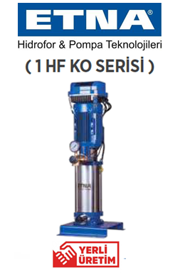 Etna 1 HF KO 25/8-75 10hp Tek Pompalı Frekans Kontrollü Paket Hidrofor