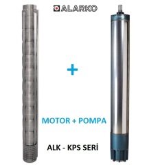 Alarko  6046/10 Kps  20Hp  6'' Paslanmaz Derin Kuyu Dalgıç Pompa (Motor+Pompa) ALK-KPS Serisi