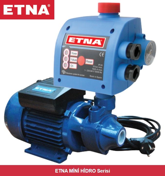 Etna MİNİ-HİDRO-1  0.5Hp 220V Preferikal Pompalı Hidromatlı Paket Hidrofor