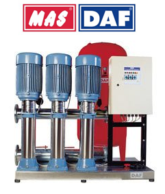 Mas Daf DM3-3109 1.5hp 380v Üç Pompalı Paket Hidrofor