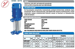 Sumak SHT8-300/8 4hp 380v Düşey Milli Kademeli Pompa