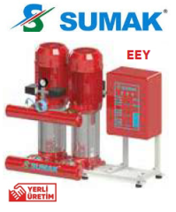 Sumak Sht 16B 750/7 EEY 7.5hp 380v İki Pompalı Elektrikli Yangın Hidroforları