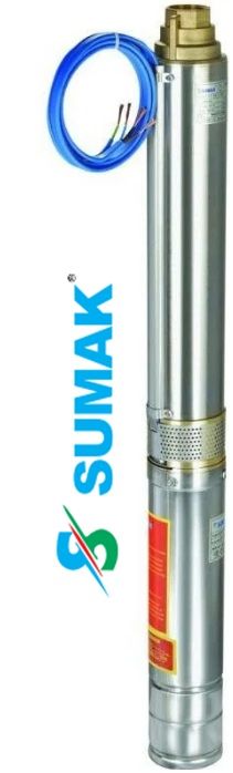 SUMAK, 4SD1807, 2HP, 2'' Çıkışlı, Dalgıç Pompa (Kademe)