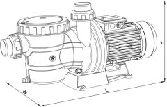 Sumak, SMH85, 0.85Hp, 220V, Ön Filtreli Havuz Pompası