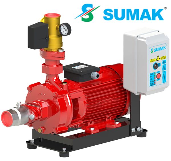 Sumak SMKT 750 EY  1X7.5 Hp 380V  Tek Yatay Pompalı Elektrikli Yangın Söndürme Sistemi