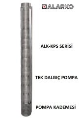 Alarko 8160/07-A   100Hp  8'' Paslanmaz Çelik Derin Kuyu Tek Dalgıç Pompa (Tek Pompa-Pompa Kademesi) ALK-KPS Serisi