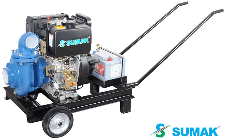 SUMAK, SMT1000/3 D, 7.5Hp, 3000 DEVİR, SANTRİFÜJ DİZEL MOTOPOMP (MARŞLI)