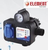 Element   ELT-PC-2C   Yatay Çıkışlı Manometreli  Arkadan Ayarlı Kablolu  Otomatik Pompa Kontrol Cihazı