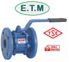 E.T.M Dn80 Pn10-16 Kısa Tip Küresel Vana (3'')