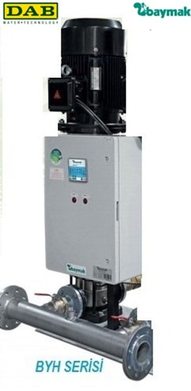 Dab 1 BYH 15/10-110 1X15Hp 380V Tek Pompalı Komple Paslanmaz Çelik Gövdeli Düşey Sessiz Çok Kademeli Denge Tanksız Paket Hidrofor - 24 kat 83 daire