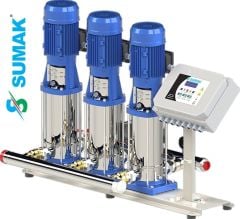 SUMAK, SHTP16C 750/12 SMART, 3x5.5Kw, 380V, ÜÇ POMPALI DİJİTAL PANOLU HİDROFOR