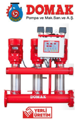 Domak 225-4 TÜ 10hp 380v Üç Pompalı Paket Hidrofor