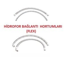 2 '' 50 cm DÜZ TİP ÇELİK ÖRGÜLÜ HİDROFOR BAĞLANTI HORTUMU (FLEX)