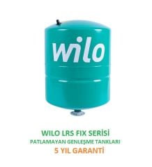 Wilo LRS Fix 24 V - 24 Litre Dikey Tip Ayaksız Sabit Membranlı Patlamayan Genleşme Tankı (5 yıl garanti) / Bakım gerektirmez