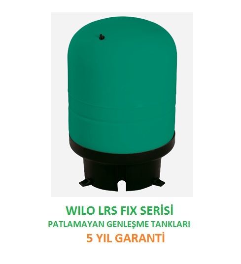 Wilo LRS Fix 100 V-F - 100 Litre Dikey Tip Ayaklı Sabit Membranlı Patlamayan Genleşme Tankı (5 yıl garanti) / Bakım gerektirmez