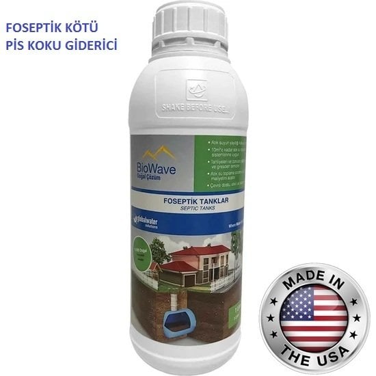 BioWave  BR-0-301 ---1 Litre Foseptik Pis ve Kötü Koku Giderici Sıvı Bakteri