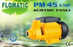 Flomatik Pm 45 0.5hp 220v Preferikal Sürtme Fanlı Pompa