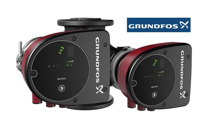 Grundfos MAGNA1 D 32-80 F 220mm DN32 PN6/10 Döküm Gövdeli Flanşlı İkiz Tip Frekans Konvertörlü Sirkülasyon Pompası - 99221279