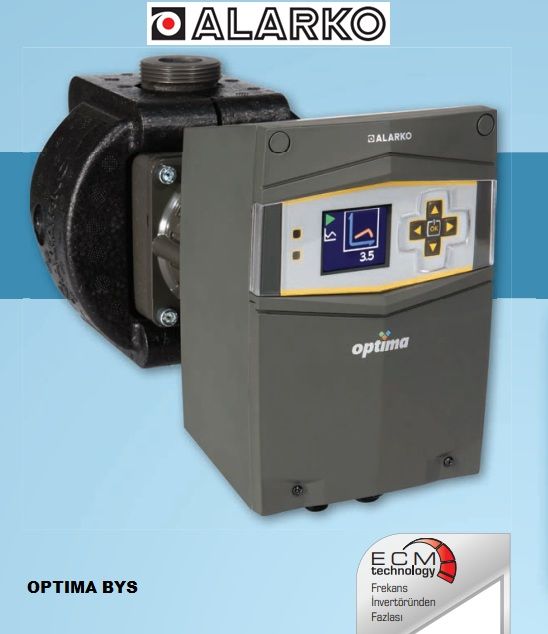 Alarko OPTIMA BYS 3/7-180 Dişli Tip Frekans Kontrollü Sirkülasyon Pompası - Ekransız