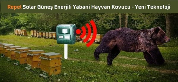 Repel Güneş Enerjili Kedi Köpek Yabani Hayvan Kovucu Cihaz