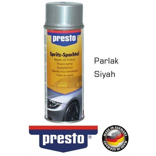 Presto Parlak Siyah Sprey Boya 400 Ml 424219