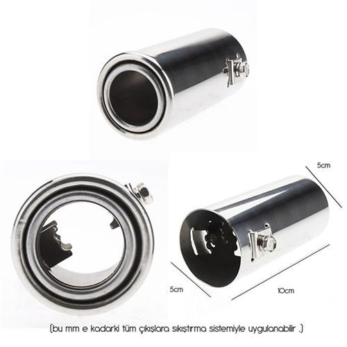 ModaCar Motosikletl Egsoz Uç Nikelajı 426905