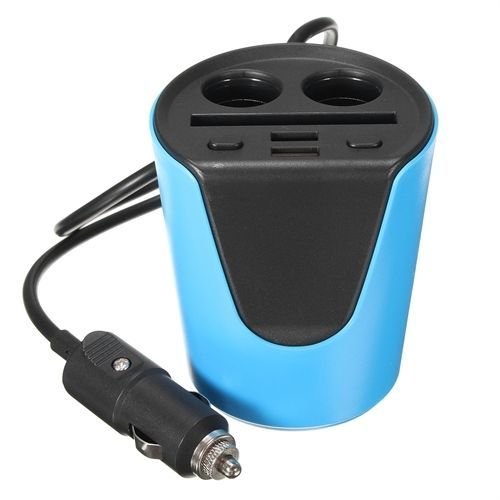 ModaCar Bardaklık Uyumlu 1 Çakmaktan 2 USB 2 Çakmak Çıkış Çoklayıcı 426730