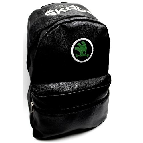 Simoni Racing Skoda Logo ve Yazılı Deri Sırt ve Bagaj Çantası 423141