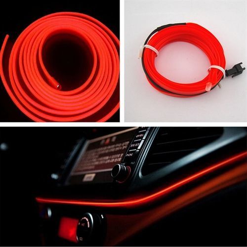 ModaCar Kırmızı Araç İçine Neon Kablo 2 Metre 422421
