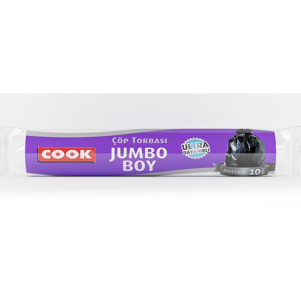 Cook Ekstra Kalın Çöp Torbası Ultra Dayanıklı Jumbo Boy 80 x 110 cm 10 Adet