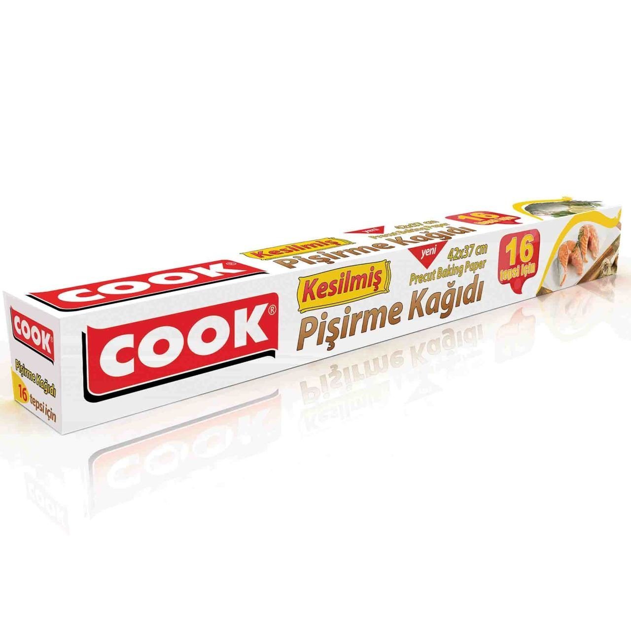 Cook Kesilmiş Pişirme Kağıdı 16 Yaprak 42 x 37 cm