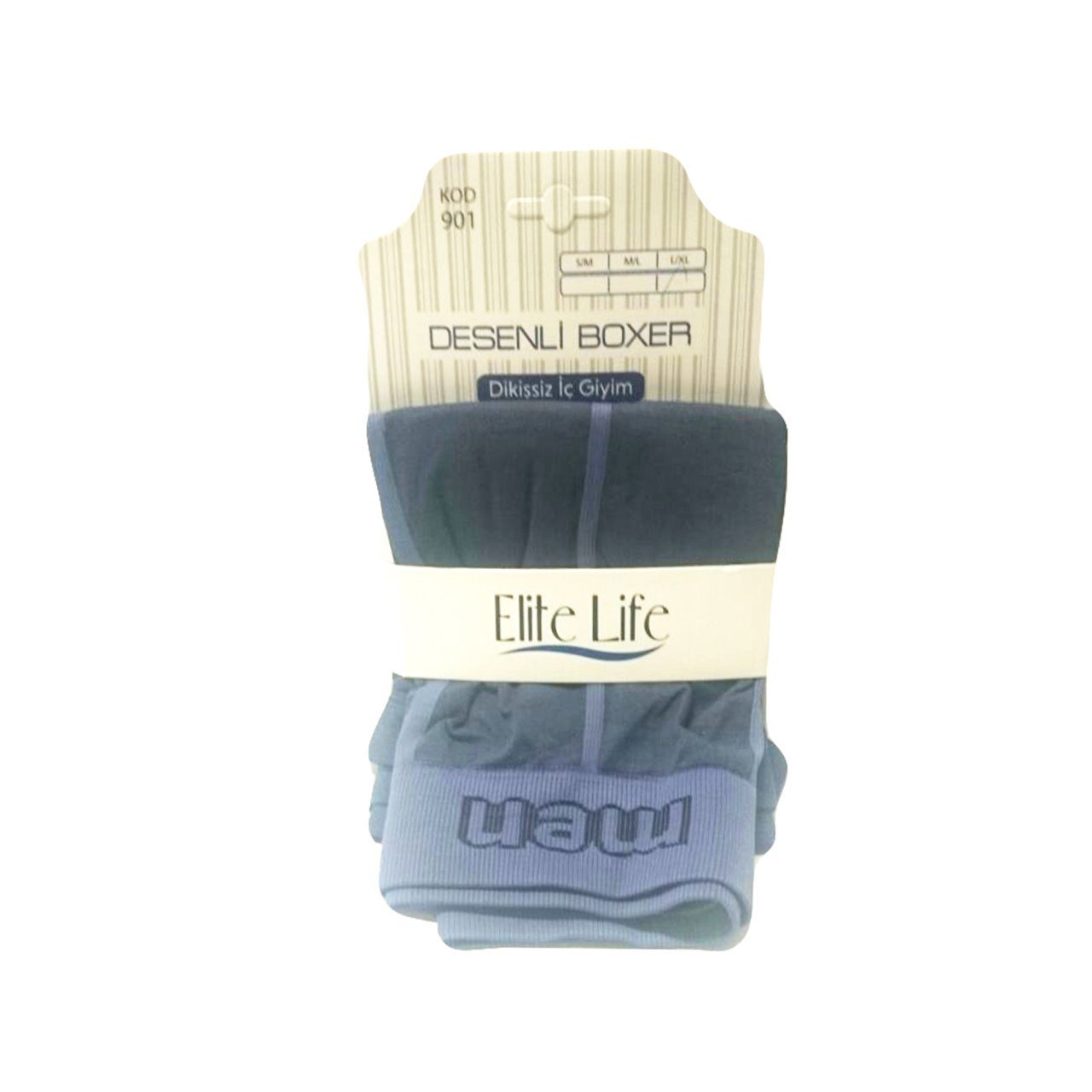 Elite Life Erkek Boxer - Mavi - S/M