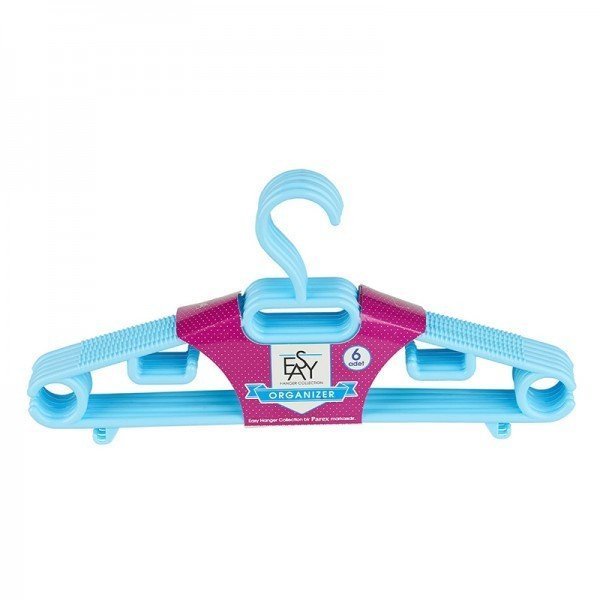 Easy Hanger Organizer Plastik Askı Mavi 6 Adet