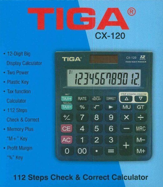 Tıga CX-120 Hesap Makinesi