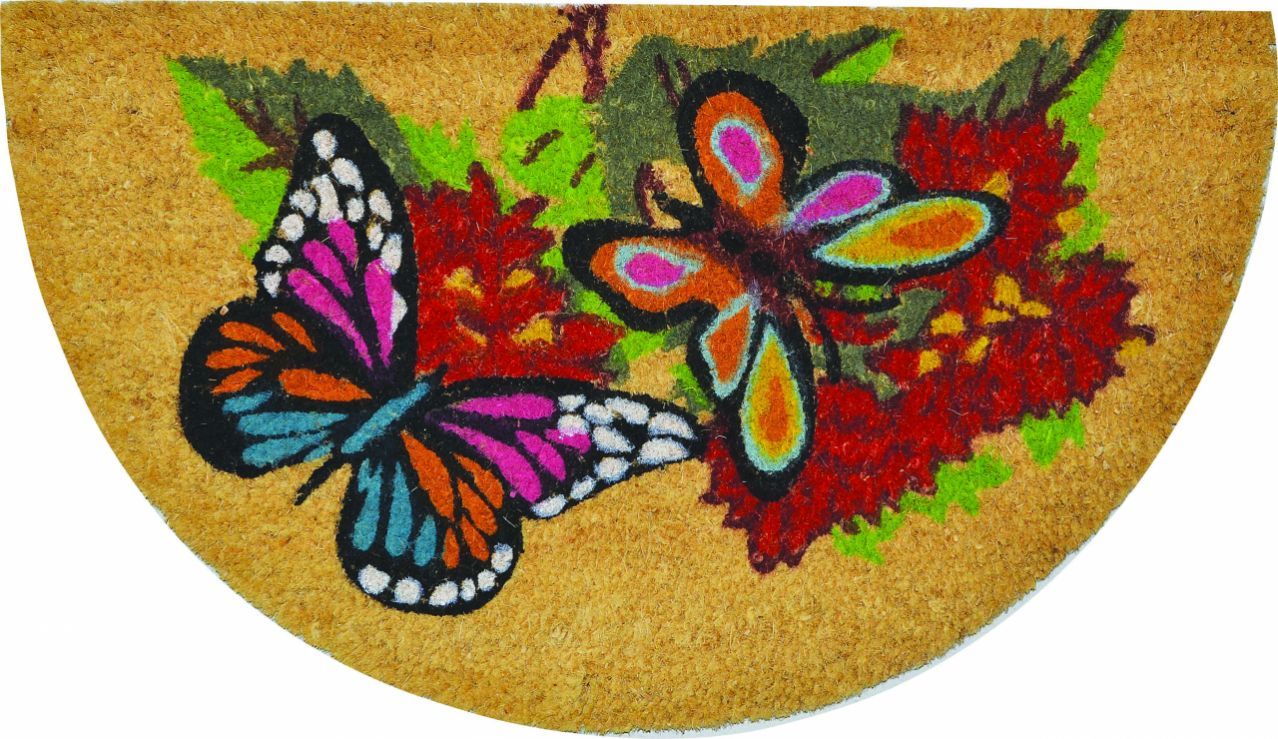Sercan PVC Tabanlı Paspas 40 x 70 cm Kelebek