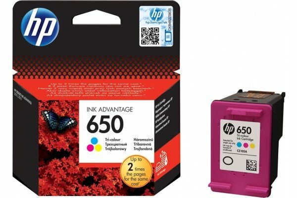 HP 650 ORJİNAL RENKLİ KARTUŞ