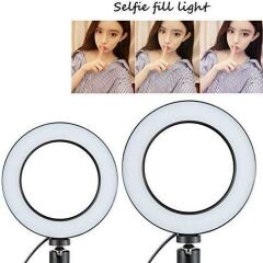 RING FILL LIGHT LED Selfie halka ışık 24W 5500K Tripod ile iphone akıllı telefon makyaj